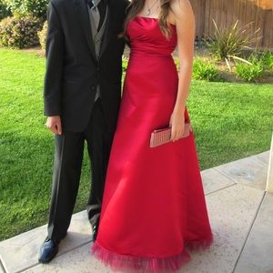 Bill Levkoff Red Prom Dress